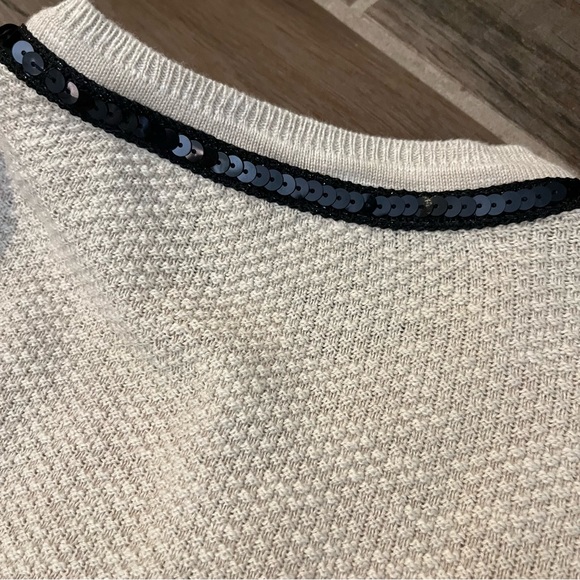 Chico’s Beaded Seed Stitch Cardigan Sweater Natural 0 - Picture 6 of 7